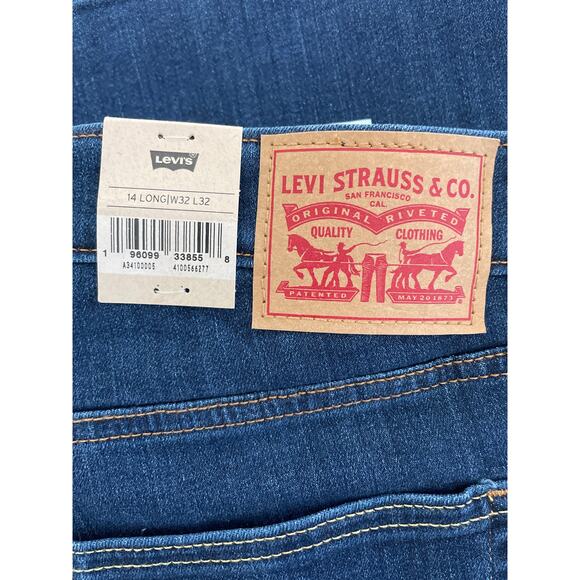 Levi's Women's 726 High Rise Slim Fit Flare Leg Full Jeans 32x32 New - Picture 4 of 9